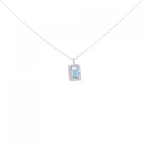 【新品】PT ブルートパーズ ネックレス 0.10CT