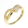 K18YG ダイヤモンド リング 0.10CT
