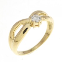 K18YG ダイヤモンド リング 0.10CT