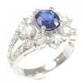 PT サファイヤ リング 0.87CT