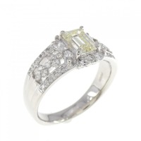 PT ダイヤモンド リング 1.035CT VLY VS1 エメラルドカット