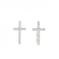 PT クロス ダイヤモンド ピアス 0.60CT