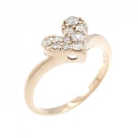 K18PG ハート ダイヤモンド リング 0.30CT