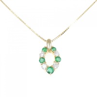 K18YG エメラルド ネックレス 0.41CT
