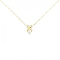 K18YG ダイヤモンド ネックレス 0.13CT