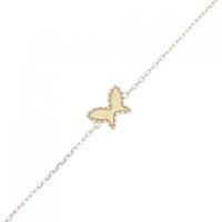 K18YG バタフライ ブレスレット