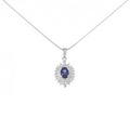 PT サファイヤ ネックレス 0.75CT