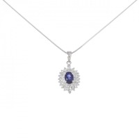 PT サファイヤ ネックレス 0.75CT