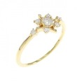 【新品】K18YG ダイヤモンド リング 0.16CT