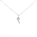 K10WG ダイヤモンド ネックレス 0.11CT