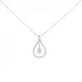 K18WG ダイヤモンド ネックレス 0.45CT