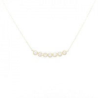 【リメイク】K18YG ダイヤモンド ネックレス 0.20CT