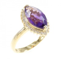 K18YG アメジスト リング