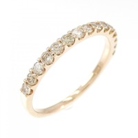 K18PG ハーフエタニティ ダイヤモンド リング 0.50CT