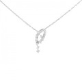 K18WG ダイヤモンド ネックレス 0.14CT