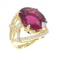 【リメイク】K18YG ルベライトトルマリン リング 11.833CT