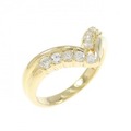K18YG ダイヤモンド リング 0.31CT