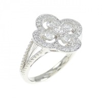 PT フラワー ダイヤモンド リング 0.50CT