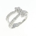 K18WG ダイヤモンド リング 0.89CT