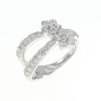 K18WG ダイヤモンド リング 0.89CT