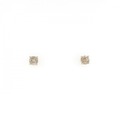 K18YG ソリティア ダイヤモンド ピアス 0.40CT