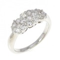 PT フラワー ダイヤモンド リング 1.00CT