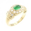 K18YG エメラルド リング 0.52CT