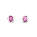 PT ルビー ピアス 1.27CT