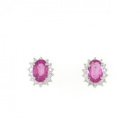 PT ルビー ピアス 1.27CT
