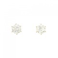 【新品】K18YG ダイヤモンド ピアス 0.707CT 0.704CT H SI1-2 Good