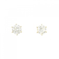 【新品】K18YG ダイヤモンド ピアス 0.707CT 0.704CT H SI1-2 Good