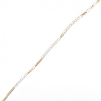 K18PG ダイヤモンド ブレスレット 0.60CT