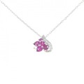 K18WG ルビー ネックレス 0.50CT