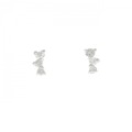 K18WG ダイヤモンド ピアス 0.30CT