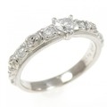 PT ハート ダイヤモンド リング 0.172CT
