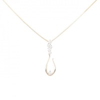 K18PG ダイヤモンド ネックレス 0.29CT