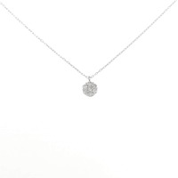 K18WG ダイヤモンド ネックレス 0.10CT