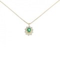 K18YG エメラルド ネックレス 0.20CT