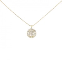 K18YG ダイヤモンド ネックレス 0.35CT