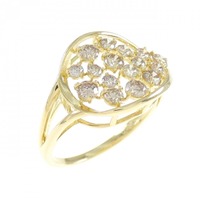 K18YG ダイヤモンド リング 0.75CT