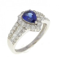 【新品】PT サファイヤ リング 0.60CT