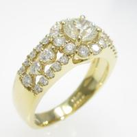 【リメイク】K18YG ダイヤモンドリング 0．543ct・J・SI1・VERYGOOD20％引き