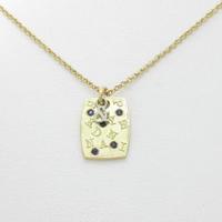750YG／PT サファイヤネックレス