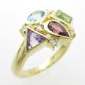 K18YG カラーストーンリング