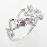 サマンサティアラ ハート カラーストーンリング20％引き