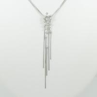 K18WG ダイヤモンドネックレス