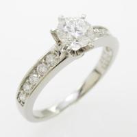 プラチナダイヤモンドリング 0．526ct・F・VS1・EXT