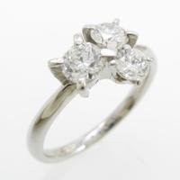 プラチナダイヤモンドリング 0．642ct・E・VVS1・GOOD