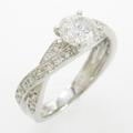 【リメイク】プラチナダイヤモンドリング 1．027ct・F・VS2・GOOD