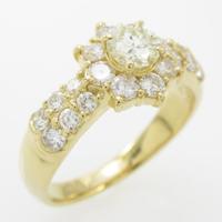 K18YG ダイヤモンドリング10％引き